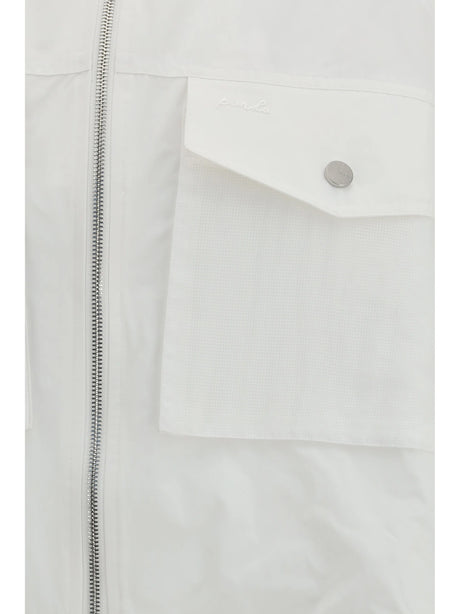 Pinko Beth Jacket with transparent inserts - White Brill.