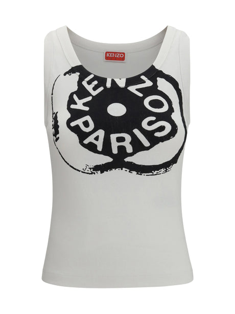 Kenzo Boke Flower 2.0 ribbed tank Top - White