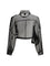 Pinko Cropped Jacket with pockets - Black Limousine