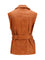 Pinko Gypsy biker-style Vest - Brown Cream Di Moca