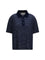 Ami Paris Cotton Striped Ami de Coeur Polo - Encre/Blanc
