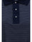 Ami Paris Cotton Striped Ami de Coeur Polo - Encre/Blanc