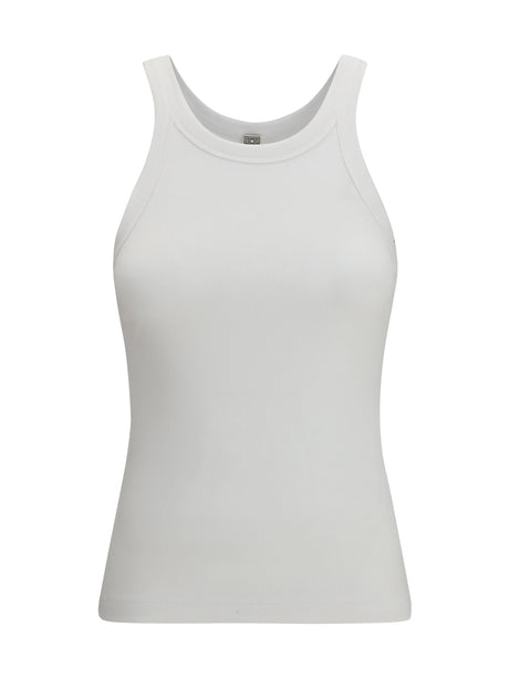 Toteme Ribbed cotton Tank Top - White