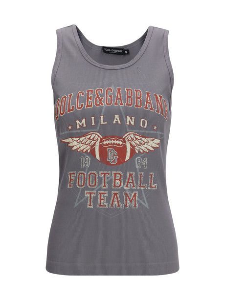 Dolce & Gabbana Ribbed tank Top - Variante Abbinata