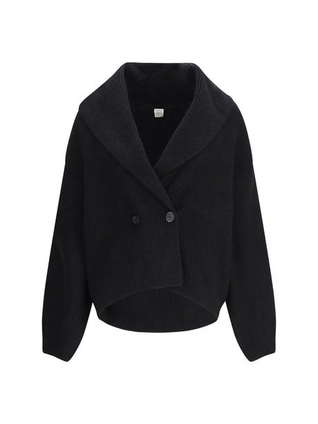 Toteme Shawl-lapel Cardigan - Black