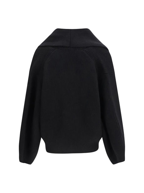 Toteme Shawl-lapel Cardigan - Black