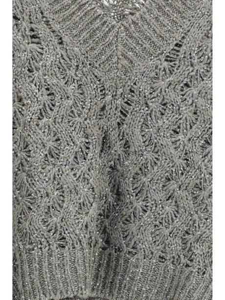 Brunello Cucinelli Silk blend sequined Vest - Rosemary