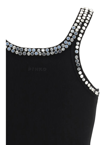 Pinko Coriandoli Top - Black Limousine