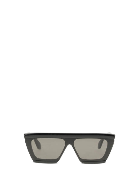 AlaïA Mask Sunglasses - Black-Black-Grey