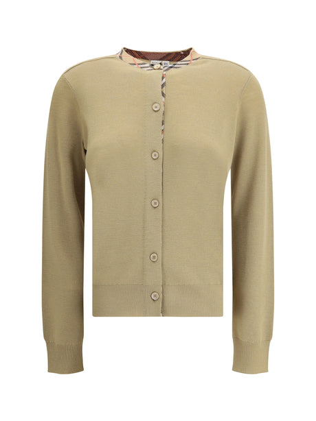 Burberry Knit Cardigan - Flax