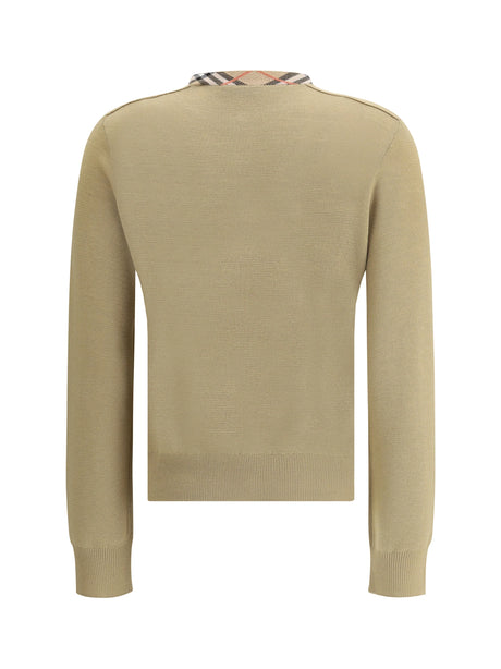 Burberry Knit Cardigan - Flax