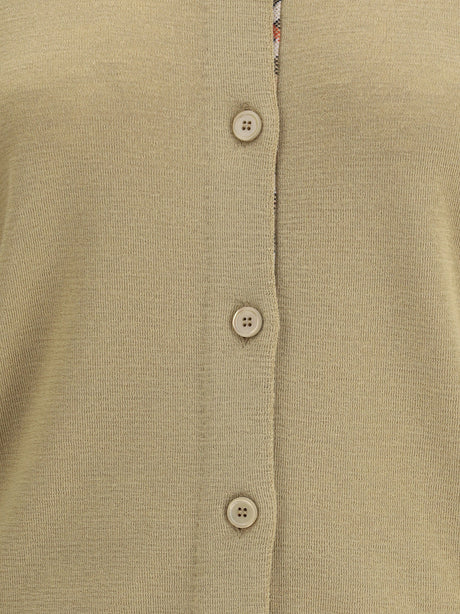 Burberry Knit Cardigan - Flax