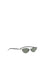 Alexander Mcqueen Slim cat-eye Sunglasses with T-Bar - Black/Smoke
