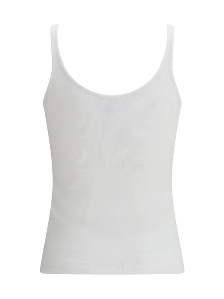 Off-White Off Stamp Rib Tank Top - White-Black