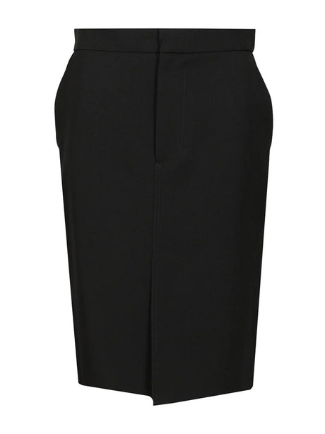 Bottega Veneta Wool Pencil Skirt - Black