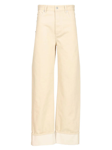 Bottega Veneta Jeans With Cuffs - White