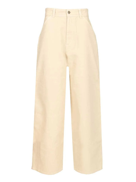 Lemaire Wide Leg Pants - White