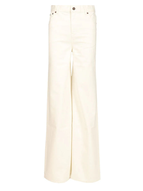 Chloe' Wide Leg Jeans - White
