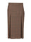 Saint Laurent Prince Of Wales Midi Skirt - Brown