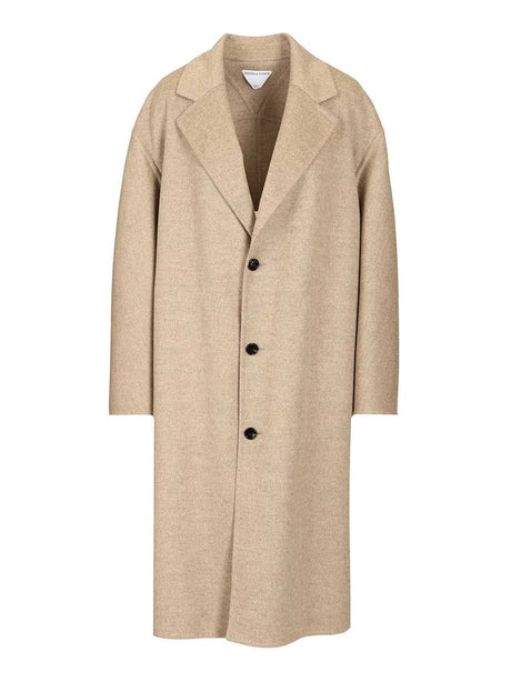 Bottega Veneta Wool And Cashmere Coat - Beige