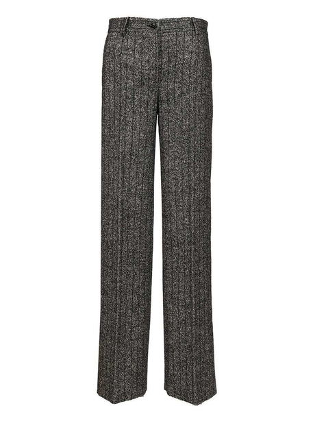 Dolce & Gabbana Striped Trousers - Grey