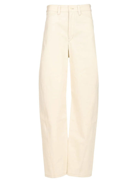 Lemaire High-Waisted Trousers - White