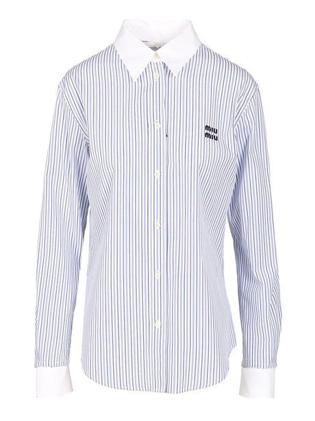 Miu Miu Classic Striped Shirt - Multi