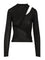 Self-Portrait Viscose Knit Top - Black