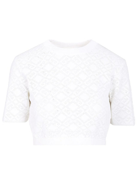 Givenchy Crop Pullover - White