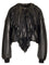 AlaïA Bomber Jacket With Fringes - Black