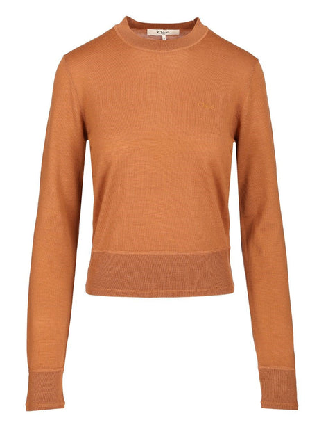 Chloe' Wool Sweater - Brown
