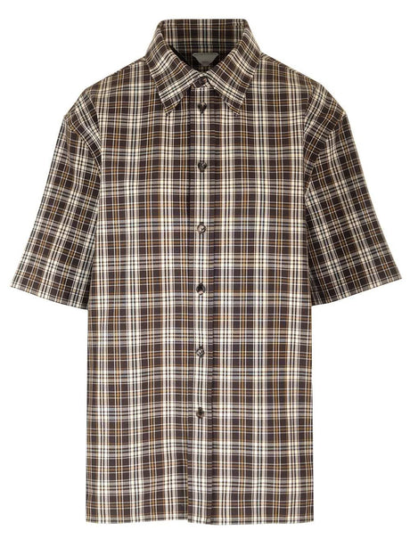 Bottega Veneta Compact Cotton Shirt - Brown