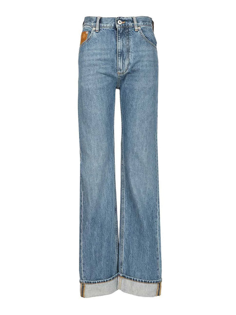 Bottega Veneta Straight Leg Jeans - Blue
