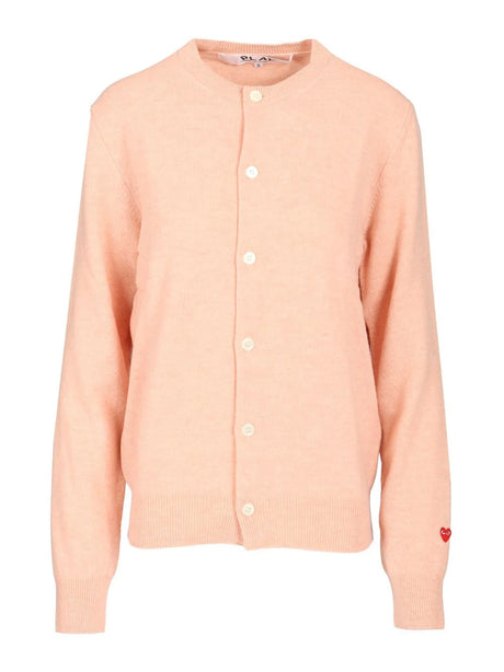 Comme Des Garcons Play Wool Cardigan - Rose