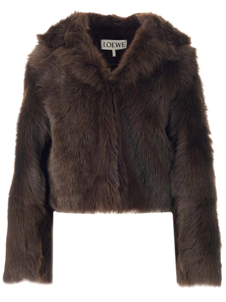 Loewe Hooded Jacket - Brown
