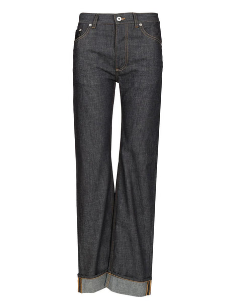 Bottega Veneta Jeans With Woven Pocket - Blue