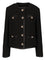 Dolce & Gabbana Short Jacket With Jewel Buttons - Black
