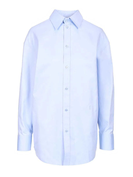 Saint Laurent Oxford Cotton Shirt - Sky Blue
