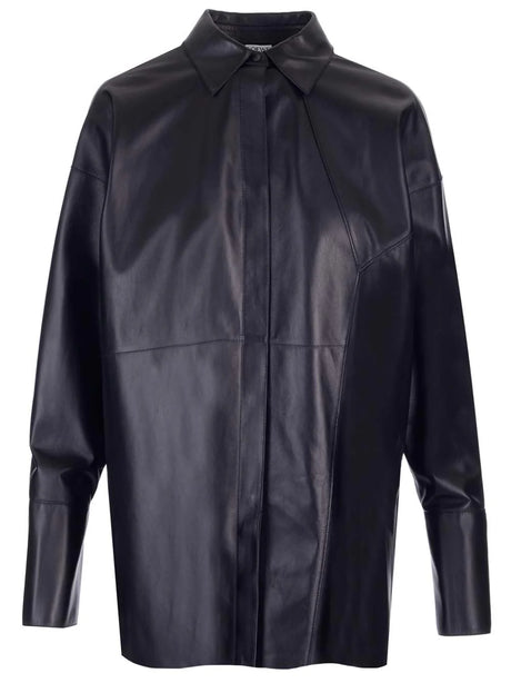 Loewe Nappa Leather Shirt - Black