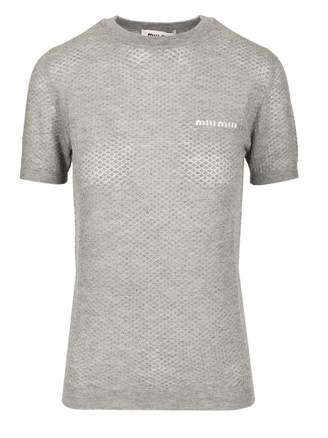 Miu Miu Cashmere Sweater - Grey