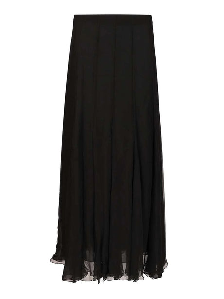 Chloe' Flowing Maxi Skirt - Black