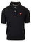 Comme Des Garcons Play Wool Polo - Black