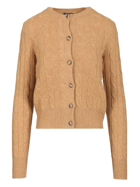 Polo Ralph Lauren Cashmere Cable Cardigan - Beige