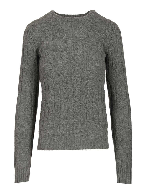 Polo Ralph Lauren Cashmere Cable Knit Sweater - Grey
