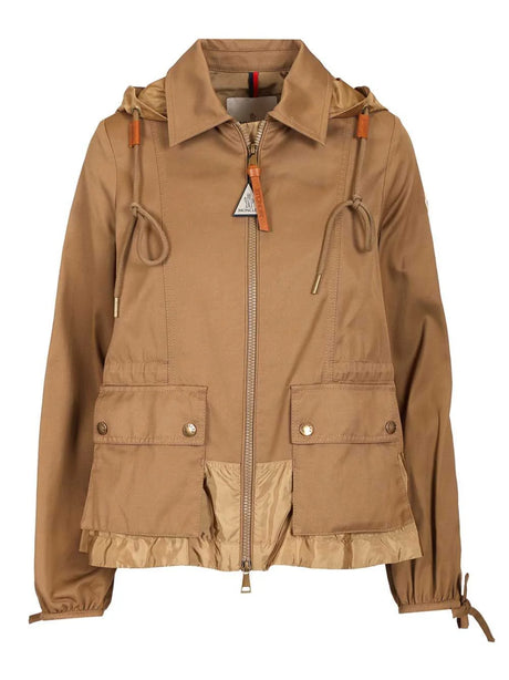 Moncler Adenium Hooded Jacket - Beige