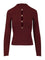 Self-Portrait Keyhole Knit Top - Bordeaux