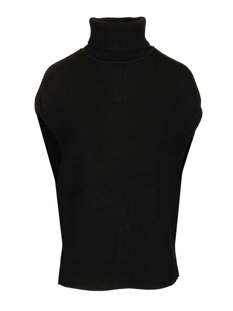 Toteme Black Double Knit Cape