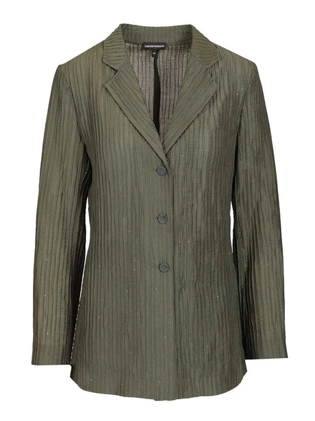 Emporio Armani Taffeta Blazer - Green