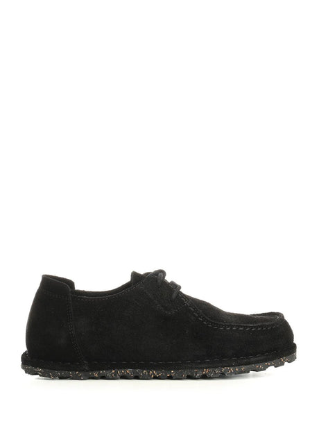 Birkenstock Utti Lace Suede Shoe - Black