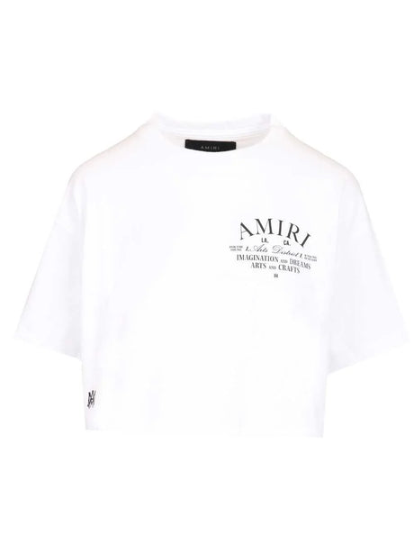 Amiri Cropped T-Shirt - White
